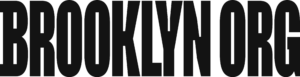 Brooklyn org logo in black and white.