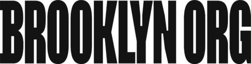 Brooklyn org logo in black and white.