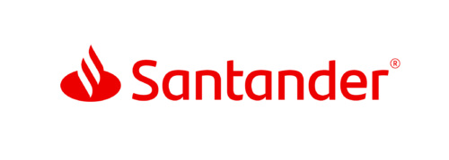 Santander logo on a white background.