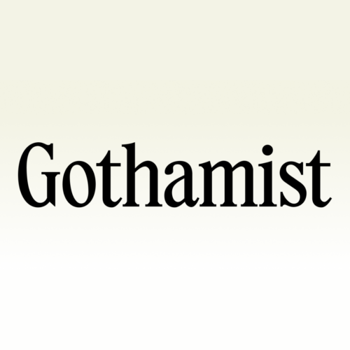 Gothamist logo on a white background.