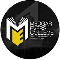 The logo for medgar evers college.