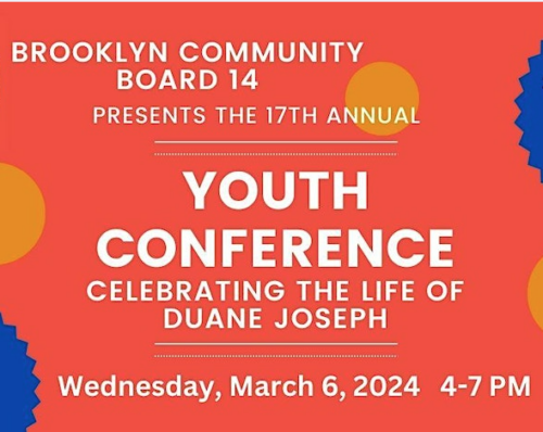Brooklyn community board youth conference celebrating the life of daniel joseph.